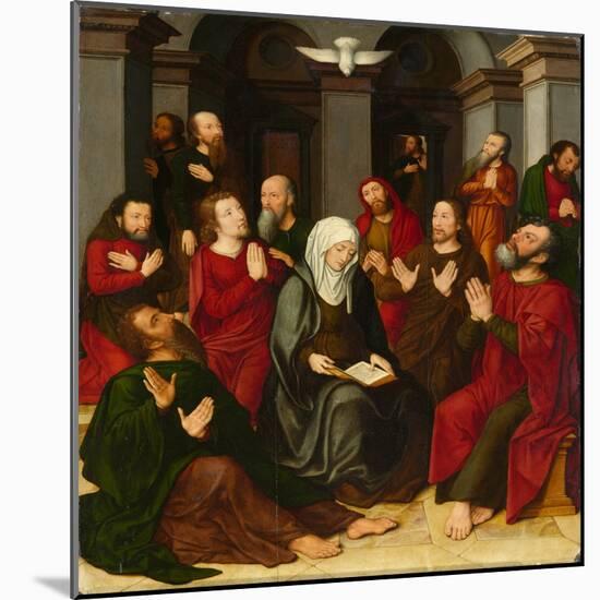 The Pentecost, 16Th Century (Oil on Panel)-Ambrosius Benson-Mounted Giclee Print