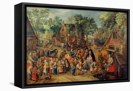 The Pentecost Bride Game, C. 1620-Pieter Brueghel the Younger-Framed Premier Image Canvas