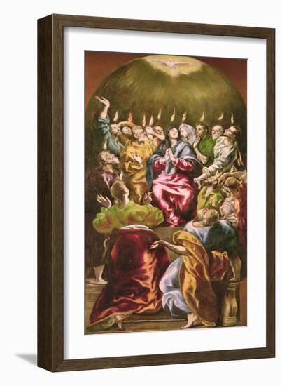 The Pentecost, circa 1604-14-El Greco-Framed Giclee Print