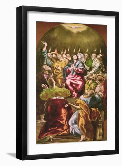 The Pentecost, circa 1604-14-El Greco-Framed Giclee Print