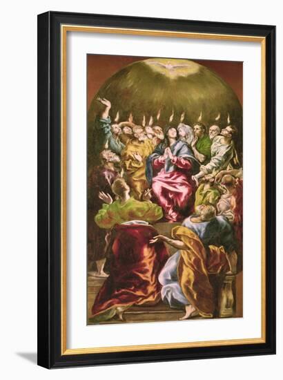 The Pentecost, circa 1604-14-El Greco-Framed Giclee Print