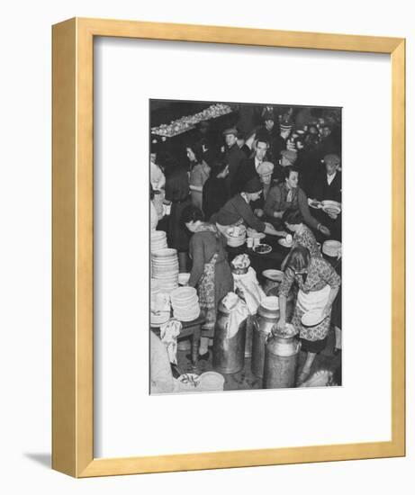 'The People Rally To The People's Need: Clydeside Feeds Its Homeless', 1941 (1942)-Unknown-Framed Photographic Print