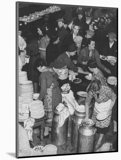 'The People Rally To The People's Need: Clydeside Feeds Its Homeless', 1941 (1942)-Unknown-Mounted Photographic Print