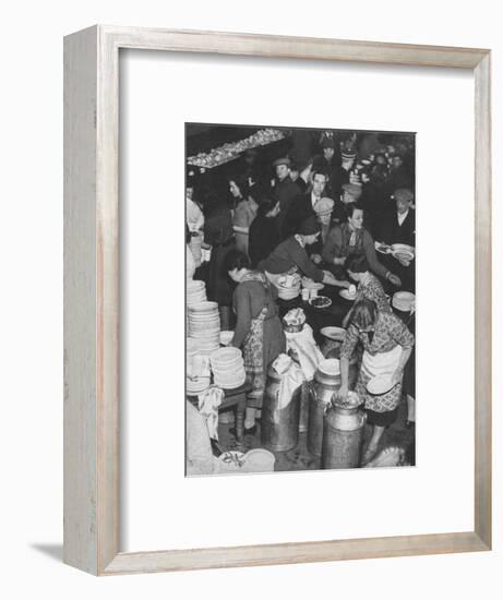 'The People Rally To The People's Need: Clydeside Feeds Its Homeless', 1941 (1942)-Unknown-Framed Photographic Print