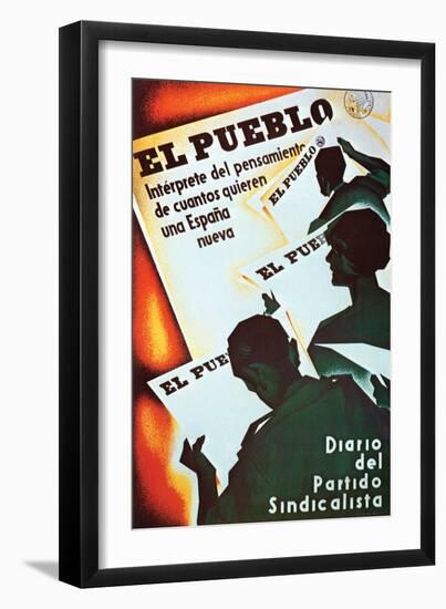 The People Represent the Thinking of Those Who Want a New Spain-Arturo Ballester-Framed Art Print