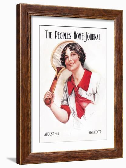 The People's Home Journal: Tennis-null-Framed Art Print