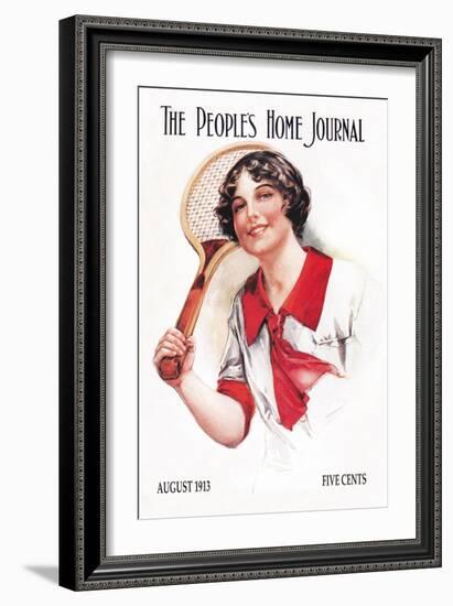 The People's Home Journal: Tennis-null-Framed Art Print