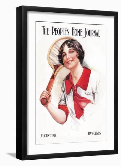 The People's Home Journal: Tennis-null-Framed Art Print