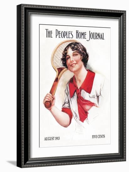 The People's Home Journal: Tennis-null-Framed Art Print