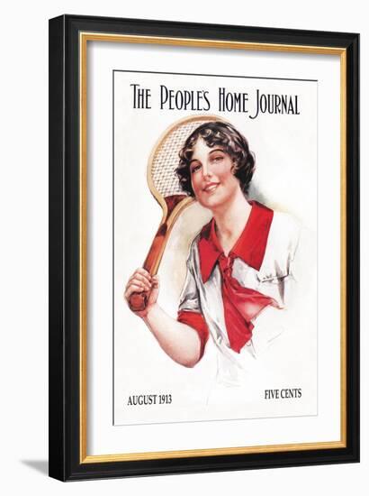 The People's Home Journal: Tennis-null-Framed Art Print