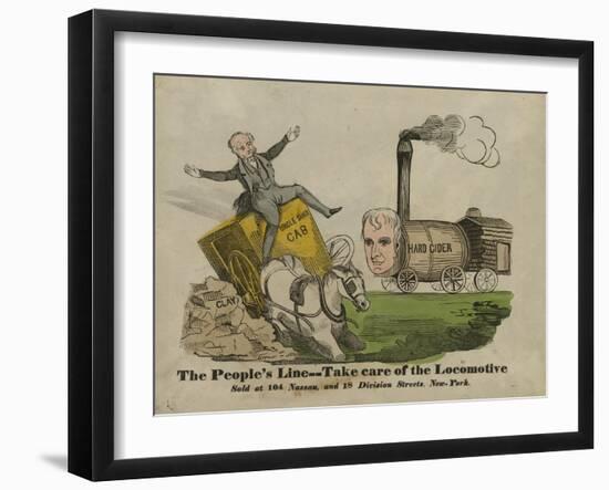 The people's line--Take care of the locomotive, 1840-American School-Framed Giclee Print