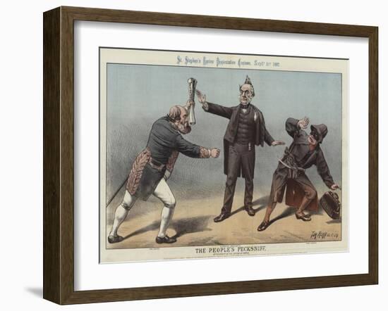 The People's Pecksniff, 1887-Tom Merry-Framed Giclee Print