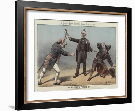 The People's Pecksniff, 1887-Tom Merry-Framed Giclee Print