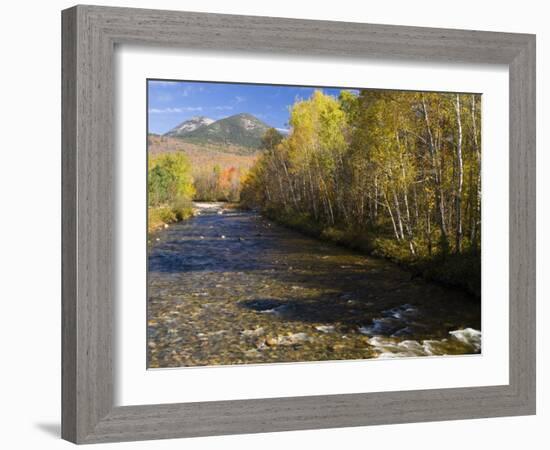The Percy Peaks rise above Nash Stream, Stark, New Hampshire, USA-Jerry & Marcy Monkman-Framed Photographic Print