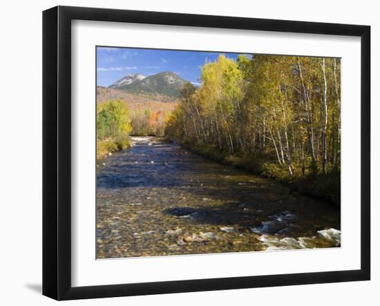 The Percy Peaks rise above Nash Stream, Stark, New Hampshire, USA-Jerry & Marcy Monkman-Framed Photographic Print