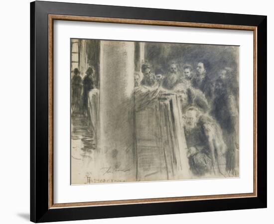 The Peredvizhniki-Group-Ilya Yefimovich Repin-Framed Giclee Print