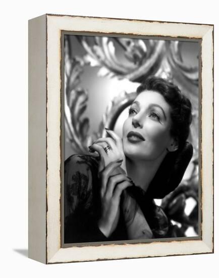 The Perfect Marriage, Loretta Young, 1946-null-Framed Stretched Canvas