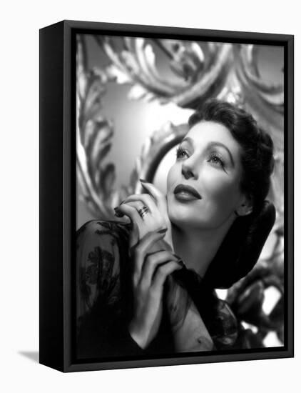 The Perfect Marriage, Loretta Young, 1946-null-Framed Stretched Canvas