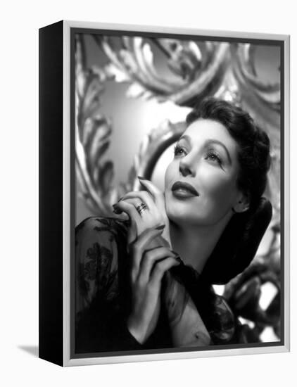 The Perfect Marriage, Loretta Young, 1946-null-Framed Stretched Canvas