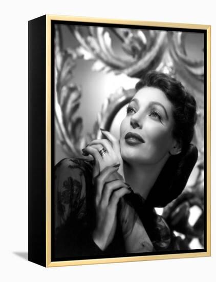 The Perfect Marriage, Loretta Young, 1946-null-Framed Stretched Canvas