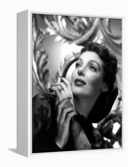 The Perfect Marriage, Loretta Young, 1946-null-Framed Stretched Canvas