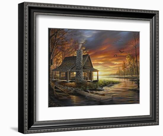 The Perfect Spot-Chuck Black-Framed Giclee Print