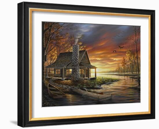 The Perfect Spot-Chuck Black-Framed Giclee Print