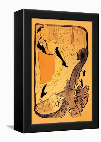 The Performance of Jane Avril-Henri de Toulouse-Lautrec-Framed Stretched Canvas