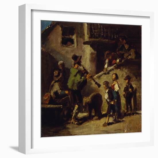 The Performing Bear, about 1868-Carl Spitzweg-Framed Giclee Print