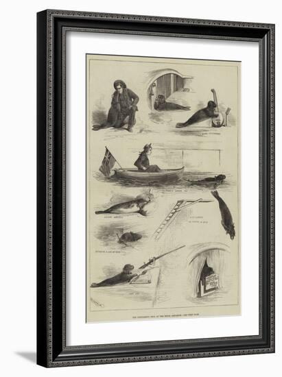 The Performing Seal at the Royal Aquarium-null-Framed Giclee Print