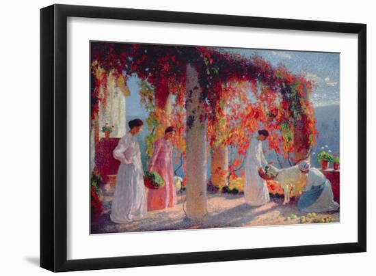 The Pergola at Marquayrol-Henri Martin-Framed Giclee Print