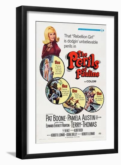The Perils of Pauline, Pamela Austin, 1967-null-Framed Art Print