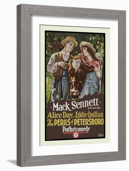 The Perils of Petersboro-Mack Sennett-Framed Art Print