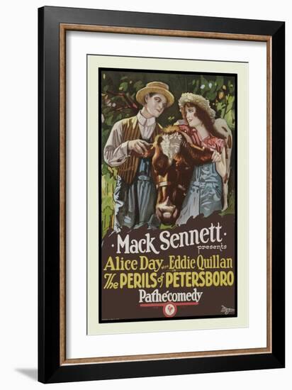 The Perils of Petersboro-Mack Sennett-Framed Art Print