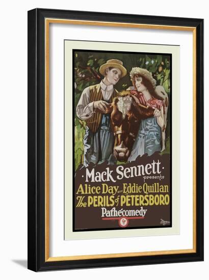 The Perils of Petersboro-Mack Sennett-Framed Art Print