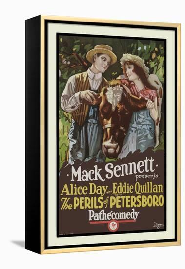 The Perils of Petersboro-Mack Sennett-Framed Stretched Canvas