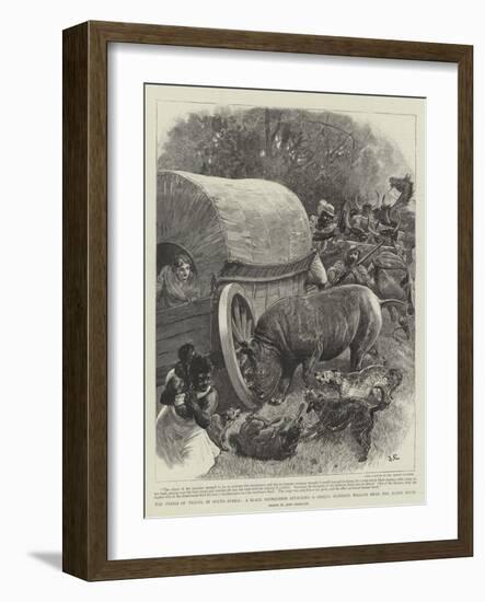 The Perils of Travel in South Africa-John Charlton-Framed Giclee Print