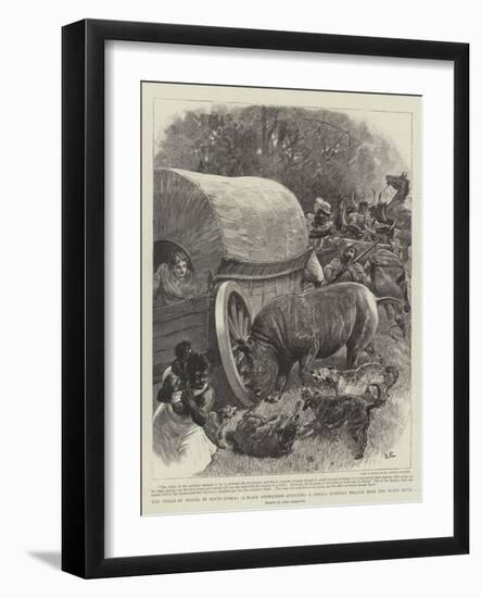 The Perils of Travel in South Africa-John Charlton-Framed Giclee Print