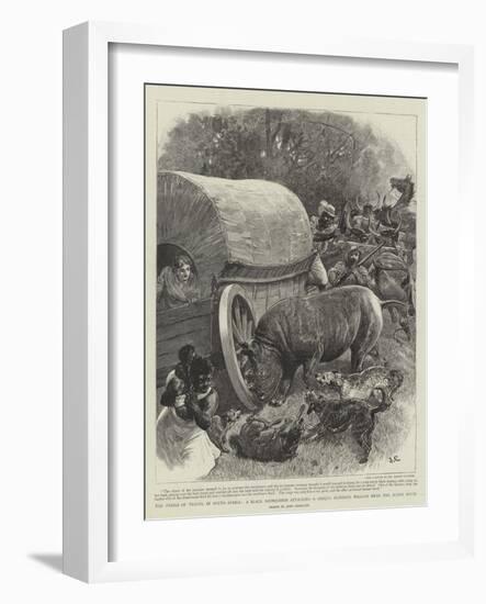 The Perils of Travel in South Africa-John Charlton-Framed Giclee Print