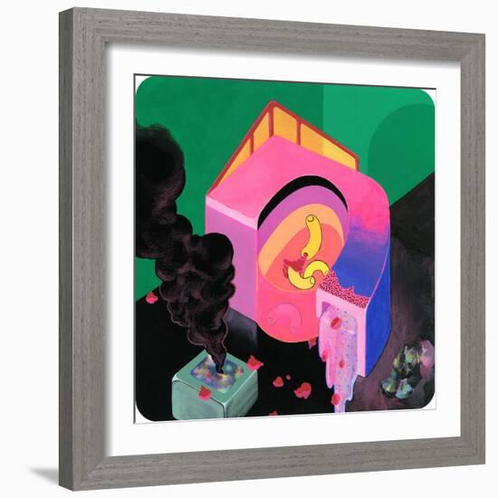 The Period Bathhouse, 2019 (Mixed Media on Paper)-Tsz Kam-Framed Giclee Print