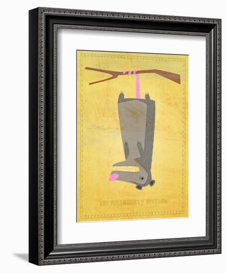 The Persnickety Opossum-John W Golden-Framed Giclee Print