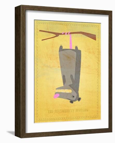 The Persnickety Opossum-John W Golden-Framed Giclee Print