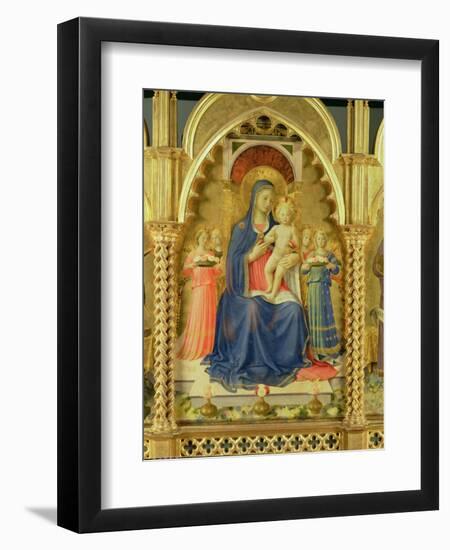 The Perugia Altarpiece, Central Panel Depicting the Madonna and Child-Fra Angelico-Framed Giclee Print