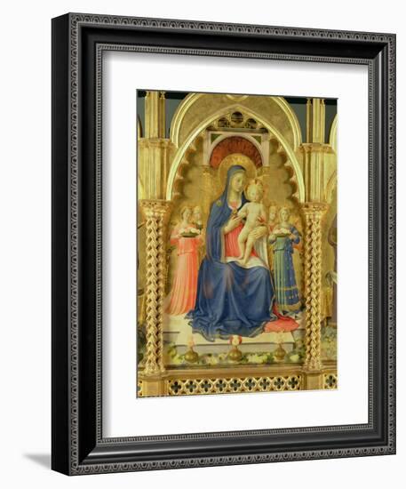 The Perugia Altarpiece, Central Panel Depicting the Madonna and Child-Fra Angelico-Framed Giclee Print