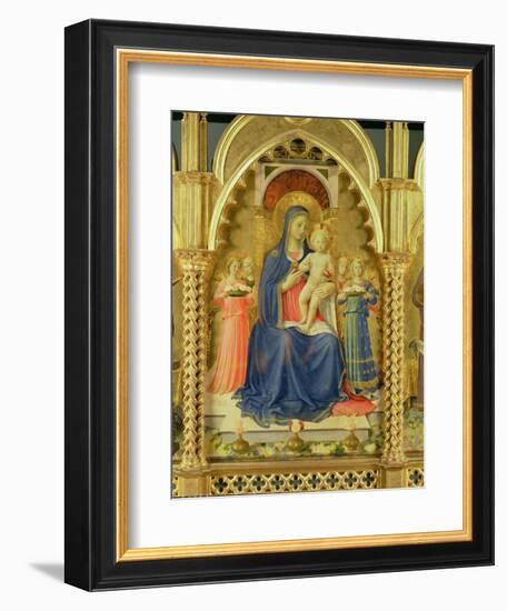 The Perugia Altarpiece, Central Panel Depicting the Madonna and Child-Fra Angelico-Framed Giclee Print