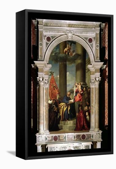 The Pesaro Altarpiece, 1519-26-Titian (Tiziano Vecelli)-Framed Premier Image Canvas