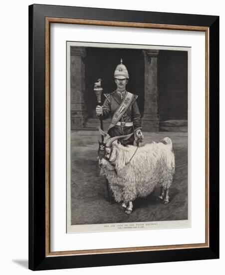 The Pet Goat of the Welsh Regiment-null-Framed Giclee Print