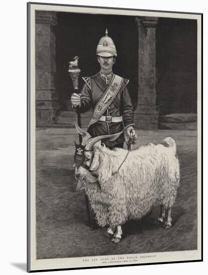 The Pet Goat of the Welsh Regiment-null-Mounted Giclee Print