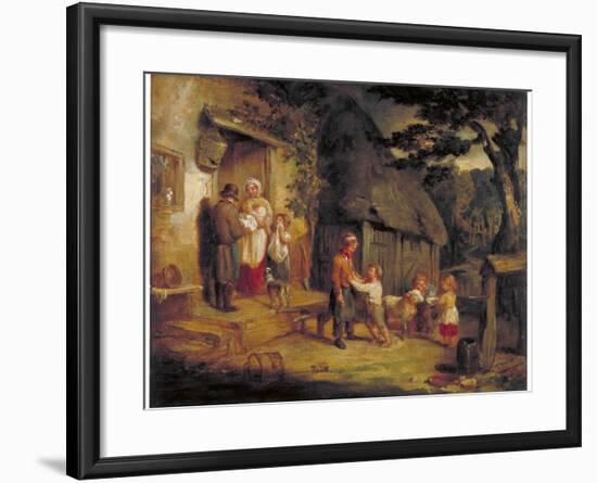 The Pet Lamb, C1813-William Collins-Framed Giclee Print