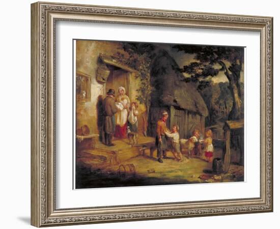 The Pet Lamb, C1813-William Collins-Framed Giclee Print